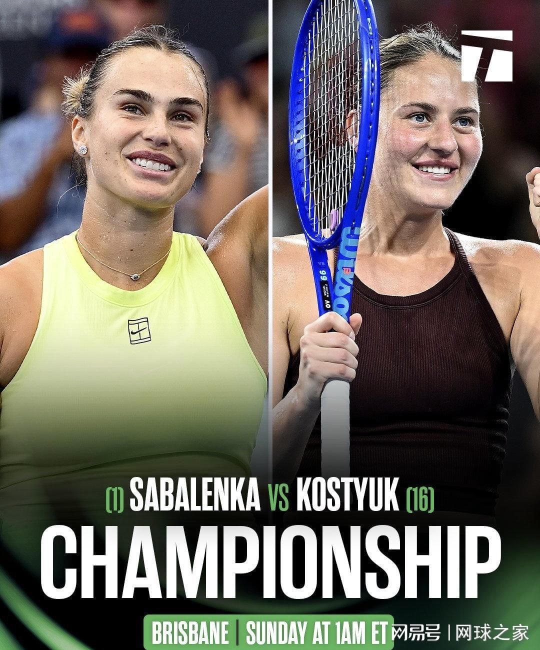 布里斯班新科亚军科斯秋克：我的关于萨巴伦卡的话被断章取义